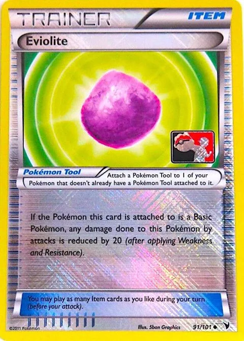 Eviolite - 91/101 Championship Promo #091/101 Reverse Holofoil Pokémon card from League & Championship Cards