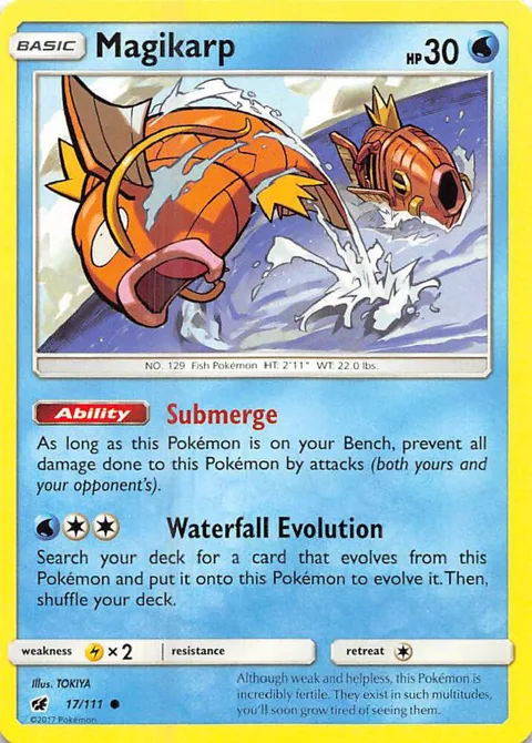 Magikarp #17/111 Pokémon card from SM - Crimson Invasion