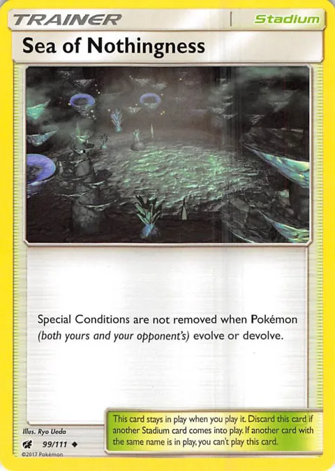 Sea of Nothingness #99/111 Reverse Holofoil Pokémon card from SM - Crimson Invasion