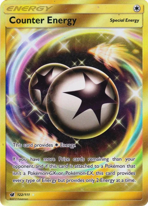 Counter Energy Secret Rare #122/111 Holofoil Pokémon card from SM - Crimson Invasion