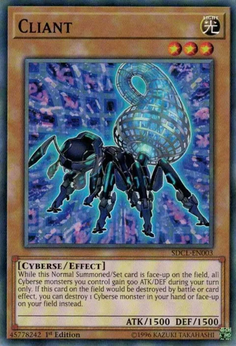 Cliant SDCL-EN003 Yu-Gi-Oh card from Structure Deck: Cyberse Link