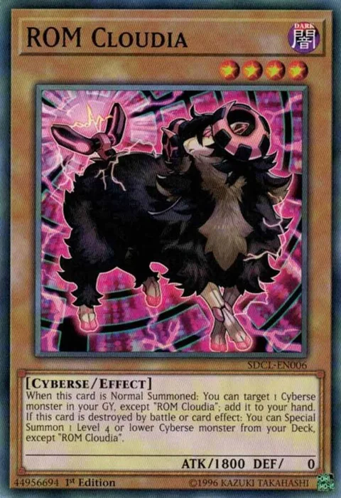 ROM Cloudia SDCL-EN006 Yu-Gi-Oh card from Structure Deck: Cyberse Link