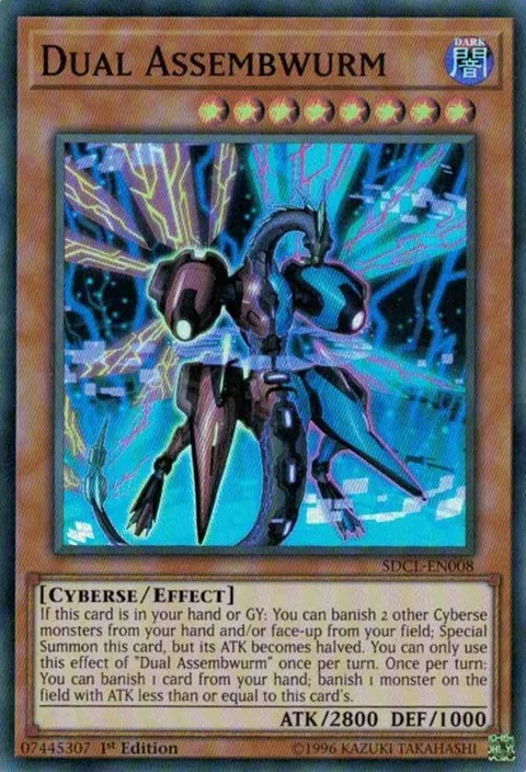 Dual Assembwurm SDCL-EN008 Yu-Gi-Oh card from Structure Deck: Cyberse Link