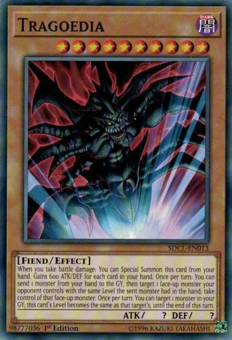 Tragoedia SDCL-EN013 Yu-Gi-Oh card from Structure Deck: Cyberse Link