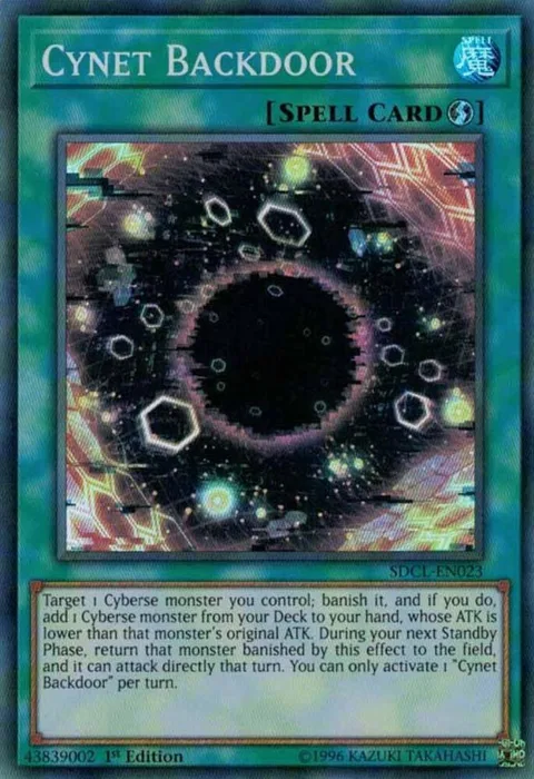 Cynet Backdoor SDCL-EN023 Yu-Gi-Oh card from Structure Deck: Cyberse Link