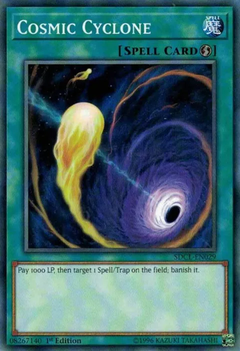 Cosmic Cyclone SDCL-EN029 Yu-Gi-Oh card from Structure Deck: Cyberse Link