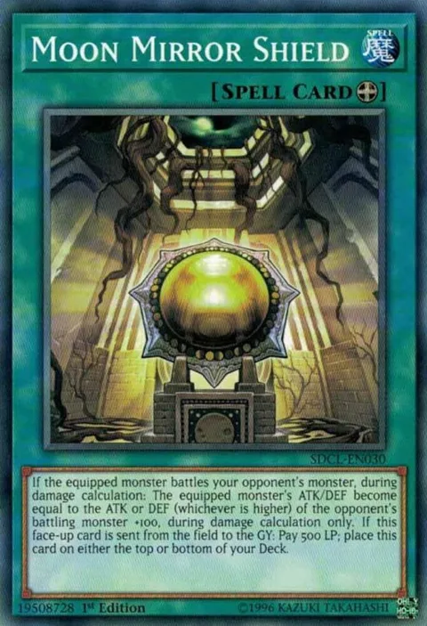 Moon Mirror Shield SDCL-EN030 Yu-Gi-Oh card from Structure Deck: Cyberse Link