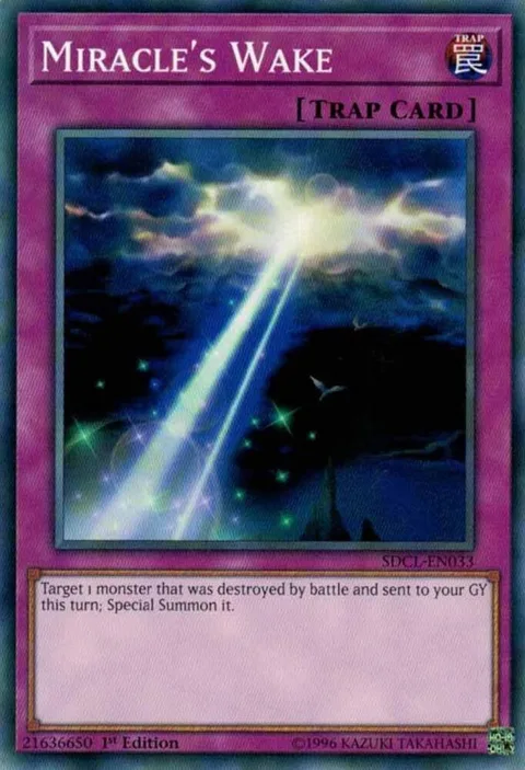Miracle's Wake SDCL-EN033 Yu-Gi-Oh card from Structure Deck: Cyberse Link