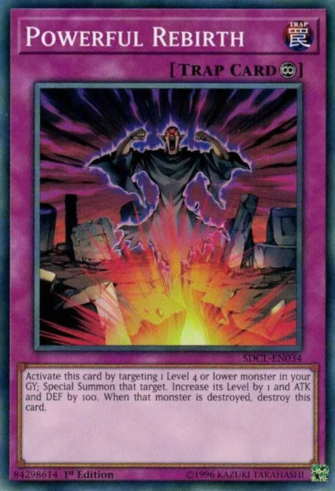 Powerful Rebirth SDCL-EN034 Yu-Gi-Oh card from Structure Deck: Cyberse Link