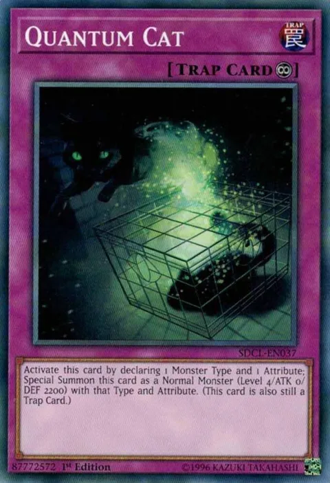 Quantum Cat SDCL-EN037 Yu-Gi-Oh card from Structure Deck: Cyberse Link