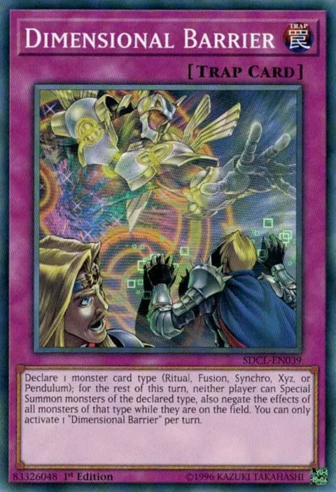 Dimensional Barrier SDCL-EN039 Yu-Gi-Oh card from Structure Deck: Cyberse Link