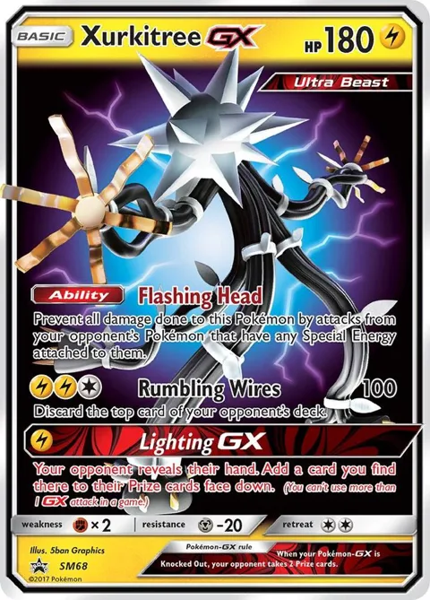 Xurkitree GX #SM68 Holofoil Pokémon card from SM Promos