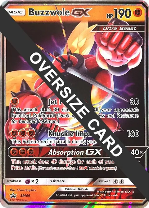 Buzzwole GX - SM69 SM Black Star Promos #SM69 Holofoil Pokémon card from Jumbo Cards