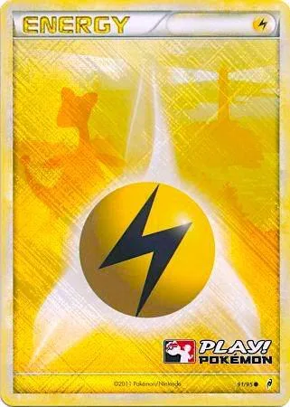 Lightning Energy - 91/95 Play! Pokemon #091/095 Holofoil Pokémon card from League & Championship Cards