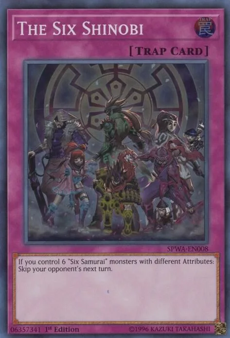 The Six Shinobi SPWA-EN008 Yu-Gi-Oh card from Spirit Warriors