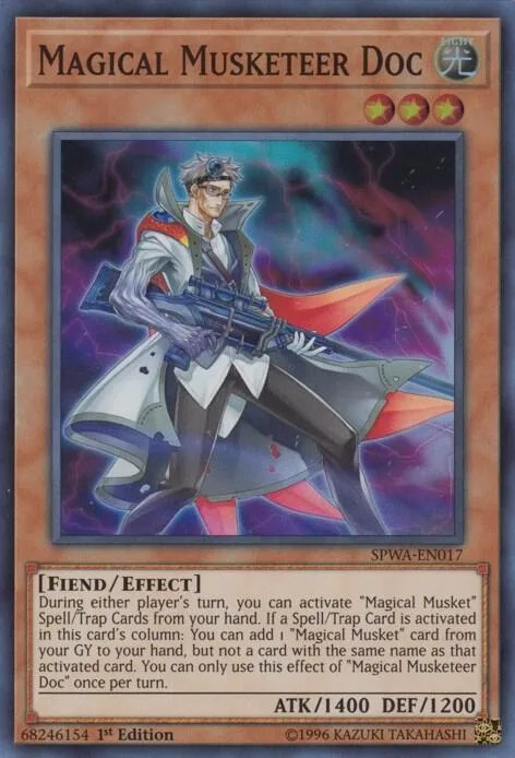 Magical Musketeer Doc SPWA-EN017 Yu-Gi-Oh card from Spirit Warriors