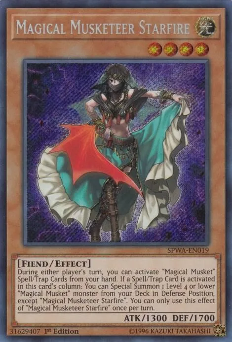 Magical Musketeer Starfire SPWA-EN019 Yu-Gi-Oh card from Spirit Warriors