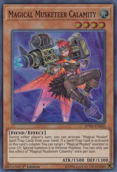 Magical Musketeer Calamity SPWA-EN020 Yu-Gi-Oh card from Spirit Warriors