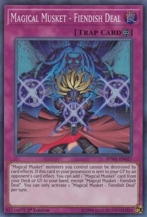 Magical Musket - Fiendish Deal SPWA-EN027 Yu-Gi-Oh card from Spirit Warriors