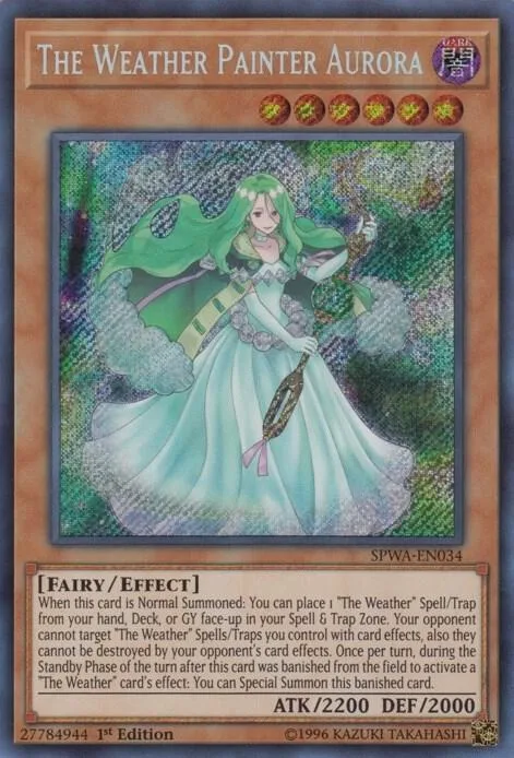 The Weather Painter Aurora SPWA-EN034 Yu-Gi-Oh card from Spirit Warriors