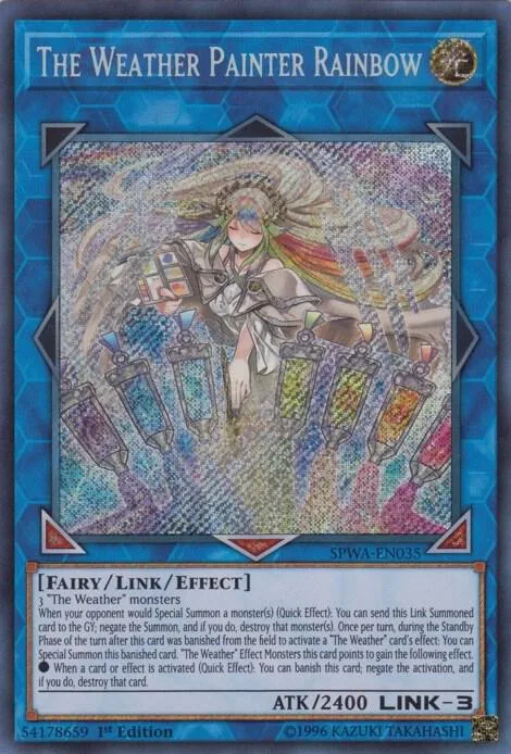 The Weather Painter Rainbow SPWA-EN035 Yu-Gi-Oh card from Spirit Warriors
