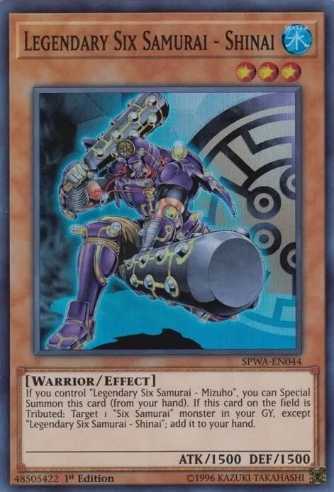 Legendary Six Samurai - Shinai SPWA-EN044 Yu-Gi-Oh card from Spirit Warriors