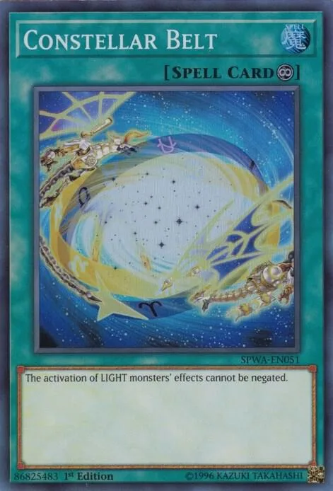 Constellar Belt SPWA-EN051 Yu-Gi-Oh card from Spirit Warriors