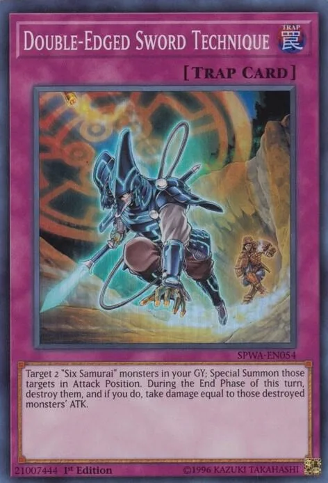 Double-Edged Sword Technique SPWA-EN054 Yu-Gi-Oh card from Spirit Warriors