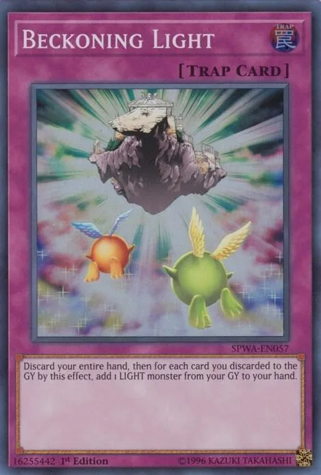 Beckoning Light SPWA-EN057 Yu-Gi-Oh card from Spirit Warriors
