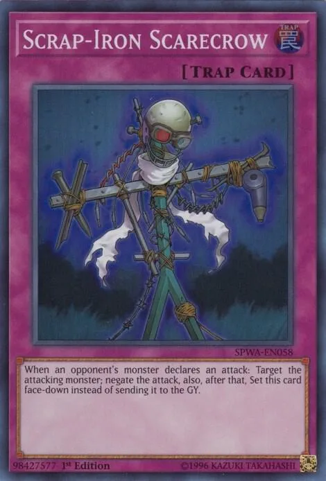 Scrap-Iron Scarecrow SPWA-EN058 Yu-Gi-Oh card from Spirit Warriors