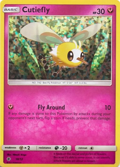 Cutiefly - 10/12 #010/012 Holofoil Pokémon card from McDonald's Promos 2017
