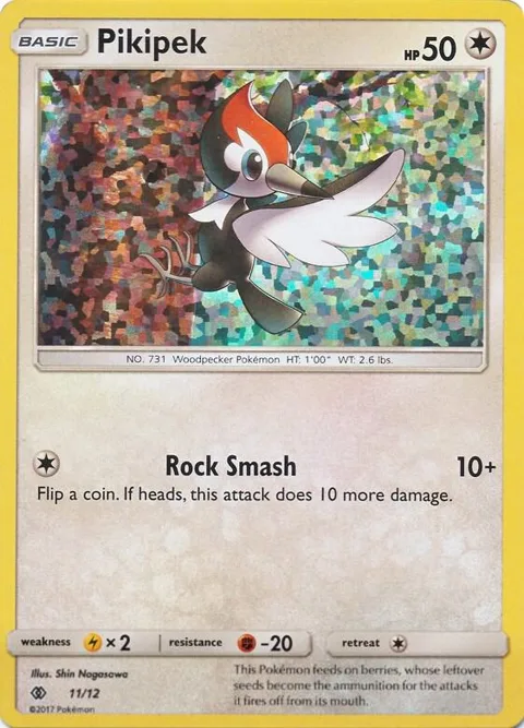 Pikipek - 11/12 #011/012 Holofoil Pokémon card from McDonald's Promos 2017