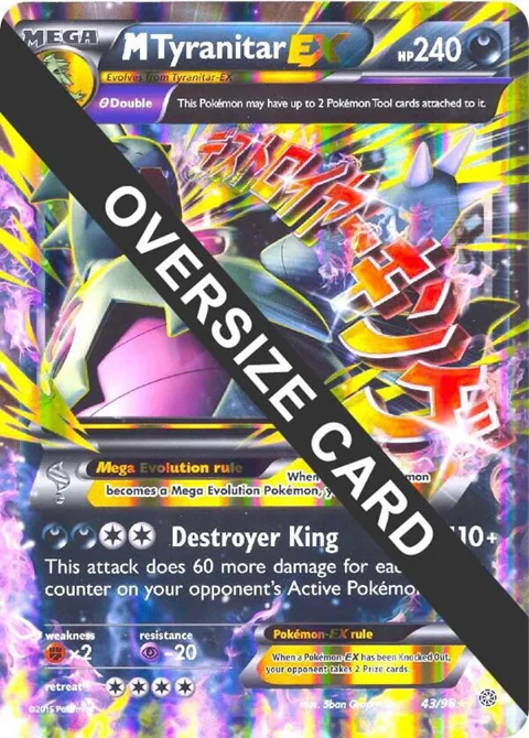 M Tyranitar EX - 43/98 #043/098 Holofoil Pokémon card from Jumbo Cards