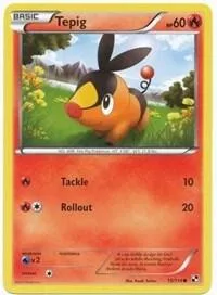 Tepig 15/114 Cosmos Holo #015/114 Holofoil Pokémon card from League & Championship Cards