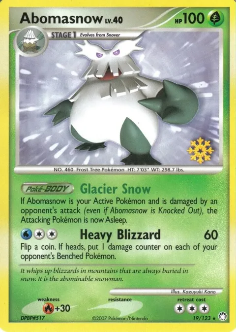 Abomasnow - 19/123 #019/123 Pokémon card from Countdown Calendar Promos