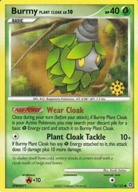 Burmy Plant Cloak - 78/132 #078/132 Pokémon card from Countdown Calendar Promos