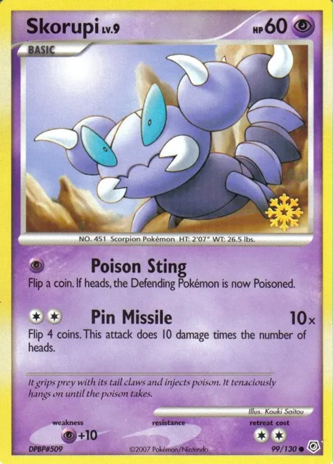 Skorupi - 99/130 #099/130 Pokémon card from Countdown Calendar Promos