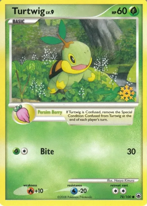 Turtwig - 78/100 #078/100 Pokémon card from Countdown Calendar Promos