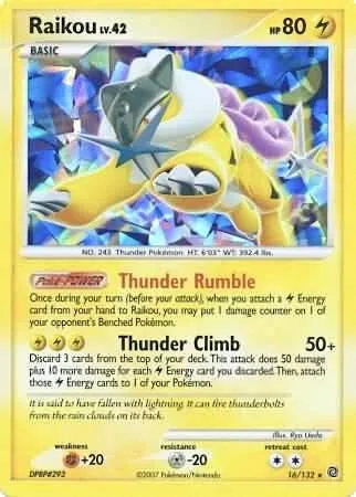 Raikou - 16/132 Cracked Ice Holo #016/132 Holofoil Pokémon card from Miscellaneous Cards & Products