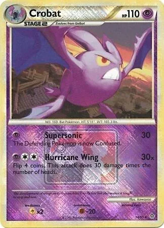 Crobat - 14/95 League Promo #014/095 Reverse Holofoil Pokémon card from League & Championship Cards