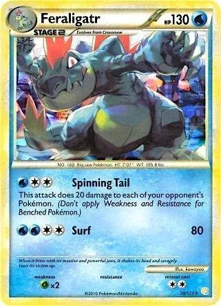 Feraligatr - 20/123 Cracked Ice Holo #020/123 Holofoil Pokémon card from Deck Exclusives