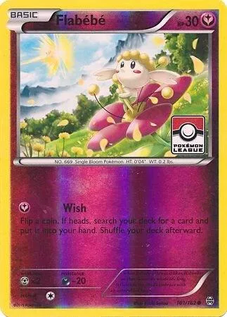 Flabebe - 101/162 Pokemon League #101/162 Reverse Holofoil Pokémon card from League & Championship Cards