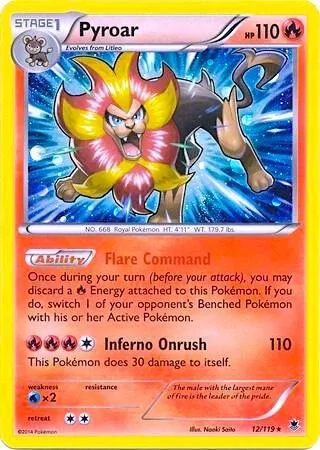 Pyroar - 12/119 Cosmos Holo #012/119 Holofoil Pokémon card from Blister Exclusives