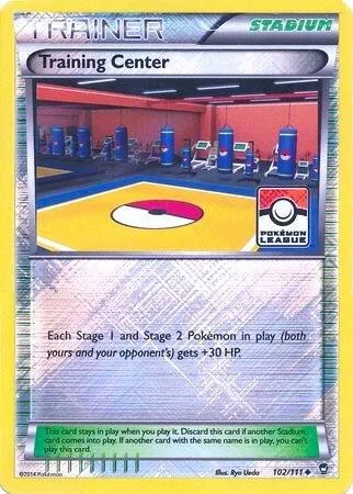 Training Center - 102/111 Pokemon League #102/111 Reverse Holofoil Pokémon card from League & Championship Cards