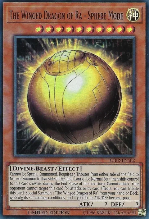 The Winged Dragon of Ra - Sphere Mode CIBR-ENSE2 Yu-Gi-Oh card from Circuit Break