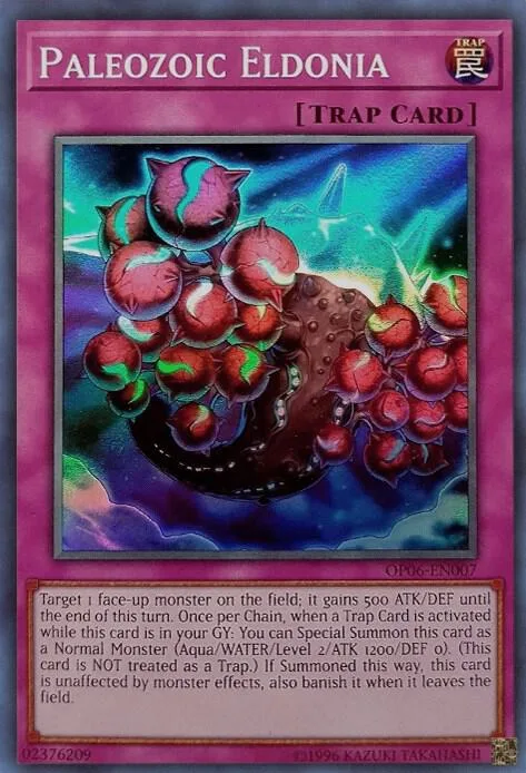 Paleozoic Eldonia OP06-EN007 Yu-Gi-Oh card from OTS Tournament Pack 6
