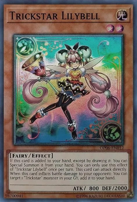 Trickstar Lilybell OP06-EN012 Yu-Gi-Oh card from OTS Tournament Pack 6