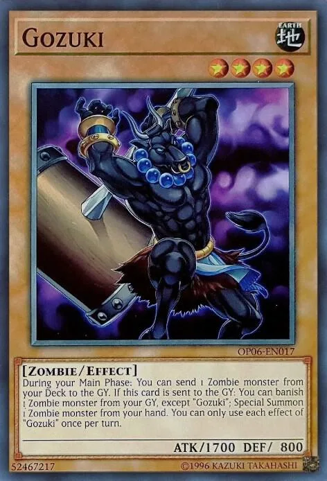 Gozuki OP06-EN017 Yu-Gi-Oh card from OTS Tournament Pack 6