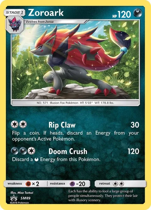 Zoroark #SM89 Holofoil Pokémon card from SM Promos