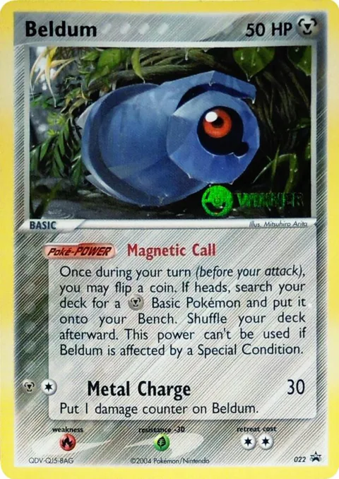 Beldum - 022 League Promo [Winner] #022 Pokémon card from League & Championship Cards